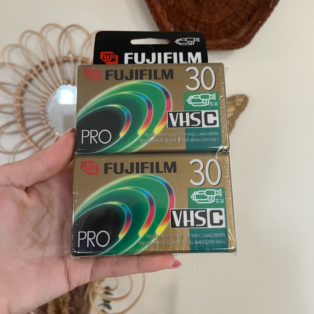 Vintage Fujifilm Pro 30 VHS C Pack of 2